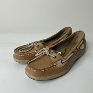 Sperry Top Sider Women’s 11 Angelfish Boat Shoes Classic Tan Leather Loafers